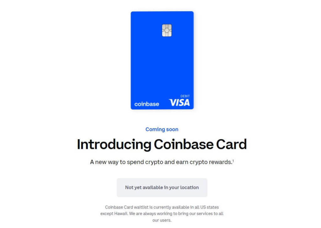 Coinbase Credit Card